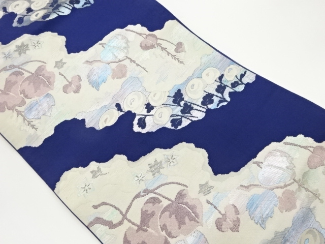 JAPANESE NAGOYA OBI / WOVEN FLOWERS